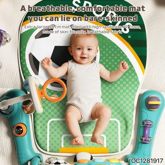 Hot Selling New Born Wholesale Play Soccer Training Gym Activity Mat Sensory Mat