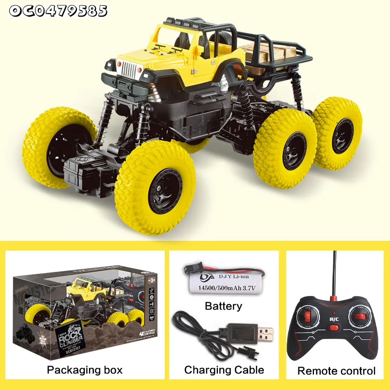 New Model 1: 16 Scale Cheap Wholesale Toys Climbing off Road Remote Control 6 Wheel RC Car