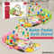 Baby Toy Keyboard Rattle Safe Foldable Training Sensory Crawling Baby Activity Music Play Mat