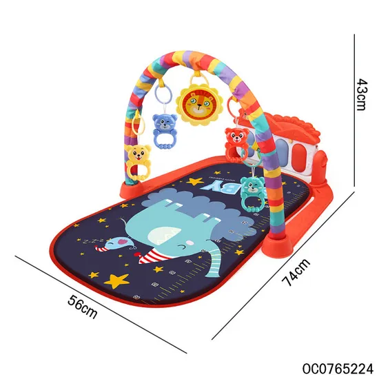 Eco Friendly Musical Piano Gym Baby Activity Exercise Music Safe Soft Play Mat Crawling Foldable Waterproof Baby Sleeping Mat