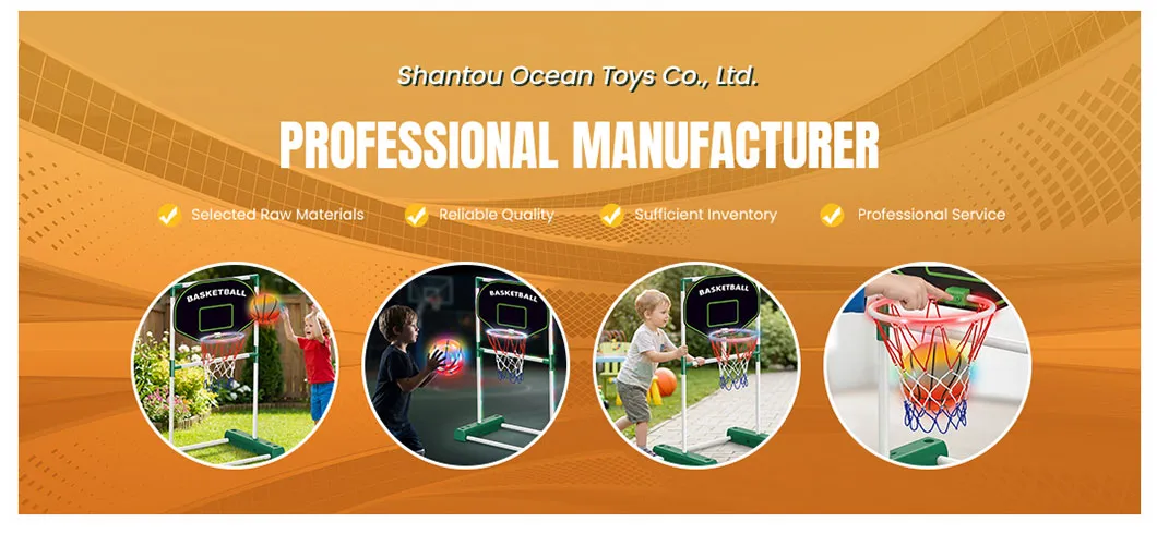 Kids Outdoor Glow Light-up Mobile Basketball Hoop for Nighttime Sports
