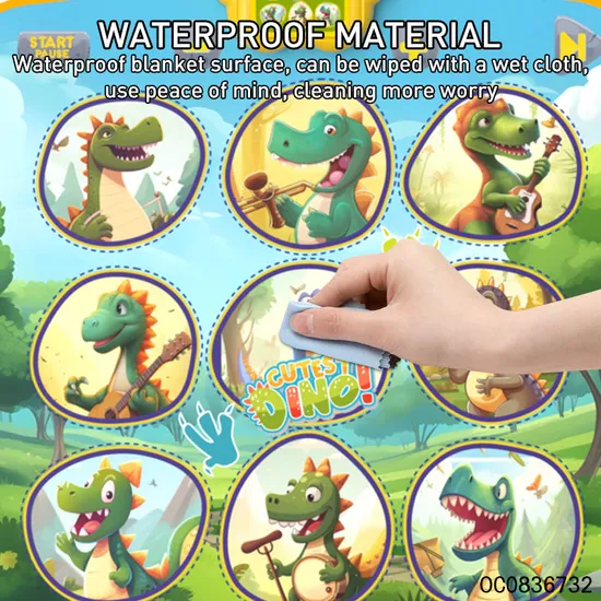 Hot Selling Kids Wholesale Light up Dance Challenge Floor Carpet Mat Activity Play Mat
