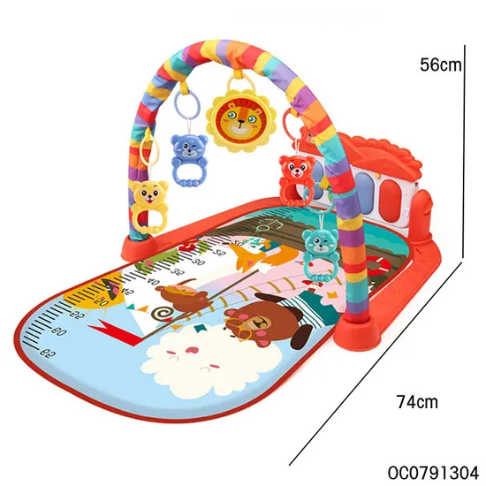 Musical Piano Keyboard Training Electric Baby Products Sensory Foldable Crawling Activity Music Play Mat