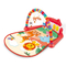 Musical Piano Pedal Baby Activity Sensory Play Mat Creative Flooring Crawling Mat with Hanging Rattle Toys