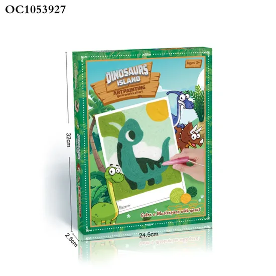 Woolen Handmade Educational Toys Painting 3D Ctrafts Arts DIY Pattern Kids Arts and Craft Trend 2024