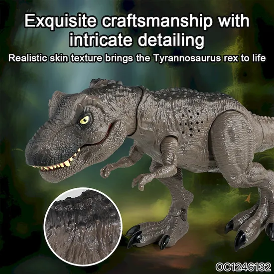 OEM ODM Custom Electric Simulation Battery-Operated Walking Dinosaur for Kids' Gift
