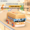 Cartoon Bus Multifunctional Plastic Mobile Kitchen Bus Play Pretend Preschool Fast Food Toys Kids