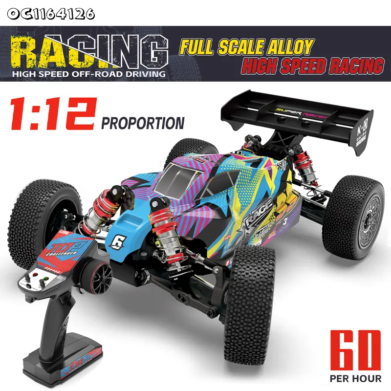 Remote Control Race 1: 12 Scale Model Car High Speed RC Toy Items off Road Alloy Metal Cars for Kids