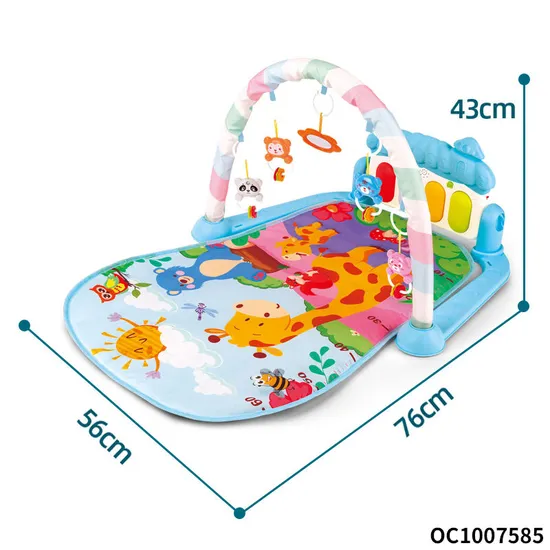 Hot Selling Early Educational Safety Portable Baby Pedal Musical Piano Keyboard Activity Baby Playmat