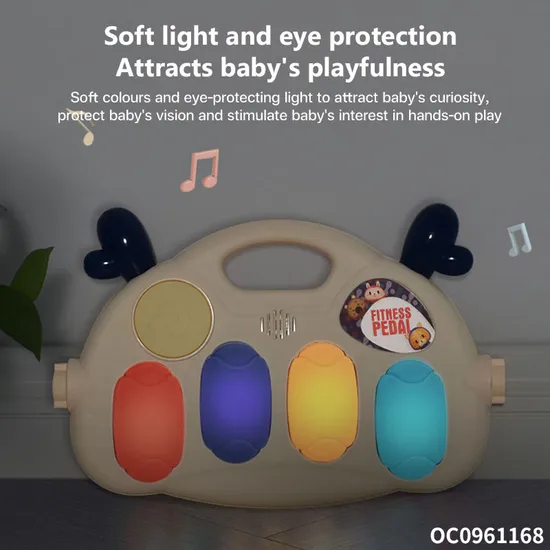 Hot Selling Foldable New Born Baby Toy Musical Pedal Piano Floor Exeecise Baby Crawling Activity Gym Play Mat