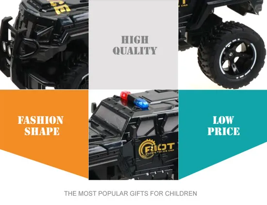 Wholesale Toy Police 1: 14 Scale Remote Control Electric RC Military Trucks Cars for Kids