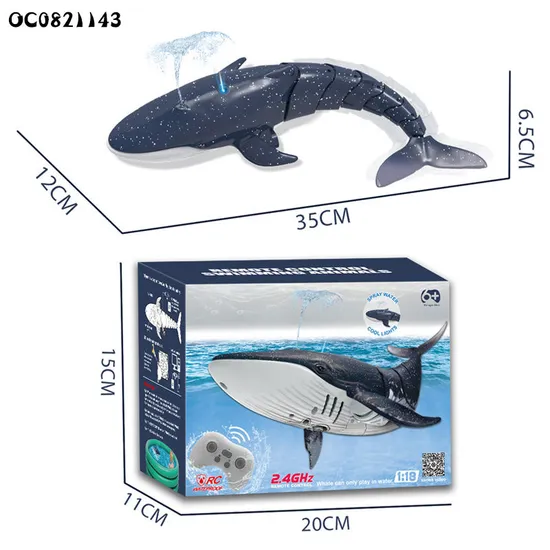 2.4G Remote Control Whale Swimming Pool Accessories Toys Custom for Kids