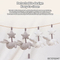 Sensory Unique Products Rabbit Cotton Fabric Baby Comfort Sleep Mobile Crib Newborn Baby Bed Hanging Toys with Music for Sleep