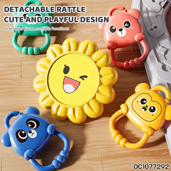 Hanging Animals Rattle Eco-Friendly Safety Baby Playmat Newborn Playing Gym and Hot Selling Fitness Mat