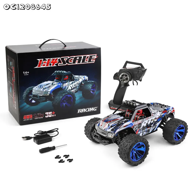 4 Wd 1: 14 Scale Remote Control RC Toy Electric High Quality Car off Road Vehicle Toys Car with LED Flash Light