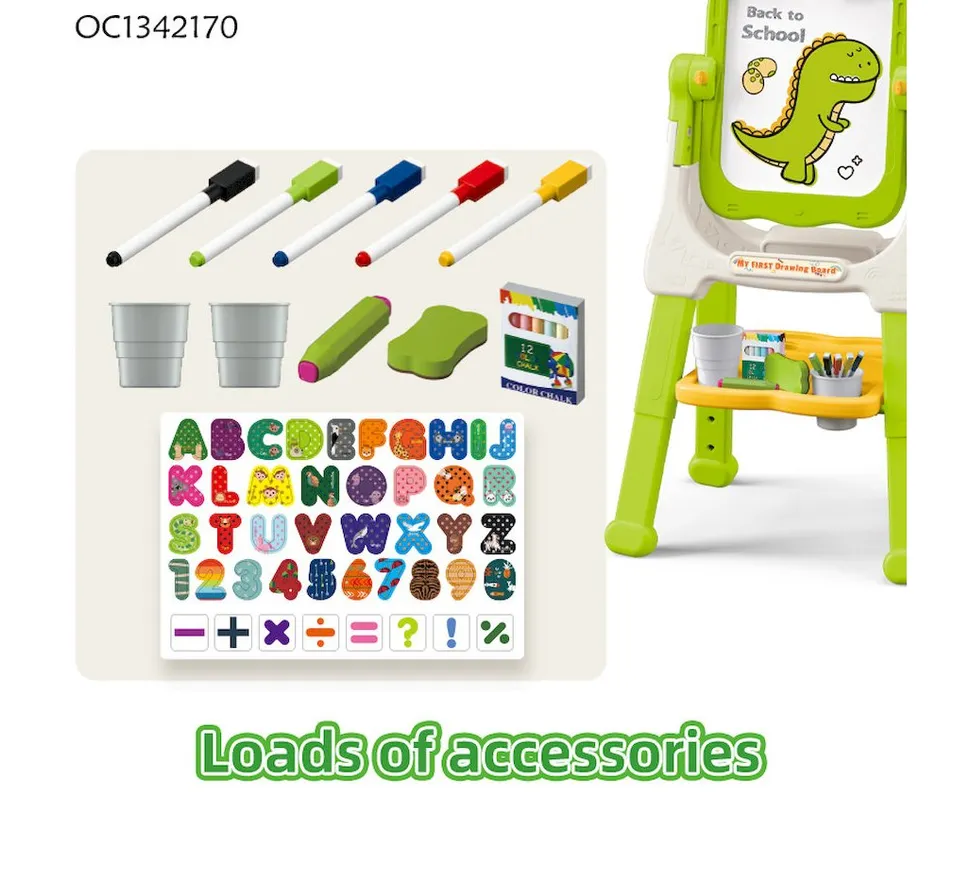 Wholesale Customized Plastic Kids Double-Sided Erasable Drawing Board for Daycare Centers