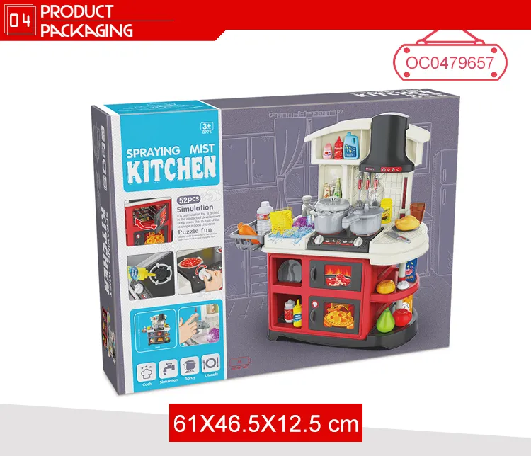 Modern Luxury Household Items Miniature Kitchen Toys Play Set for Cooking