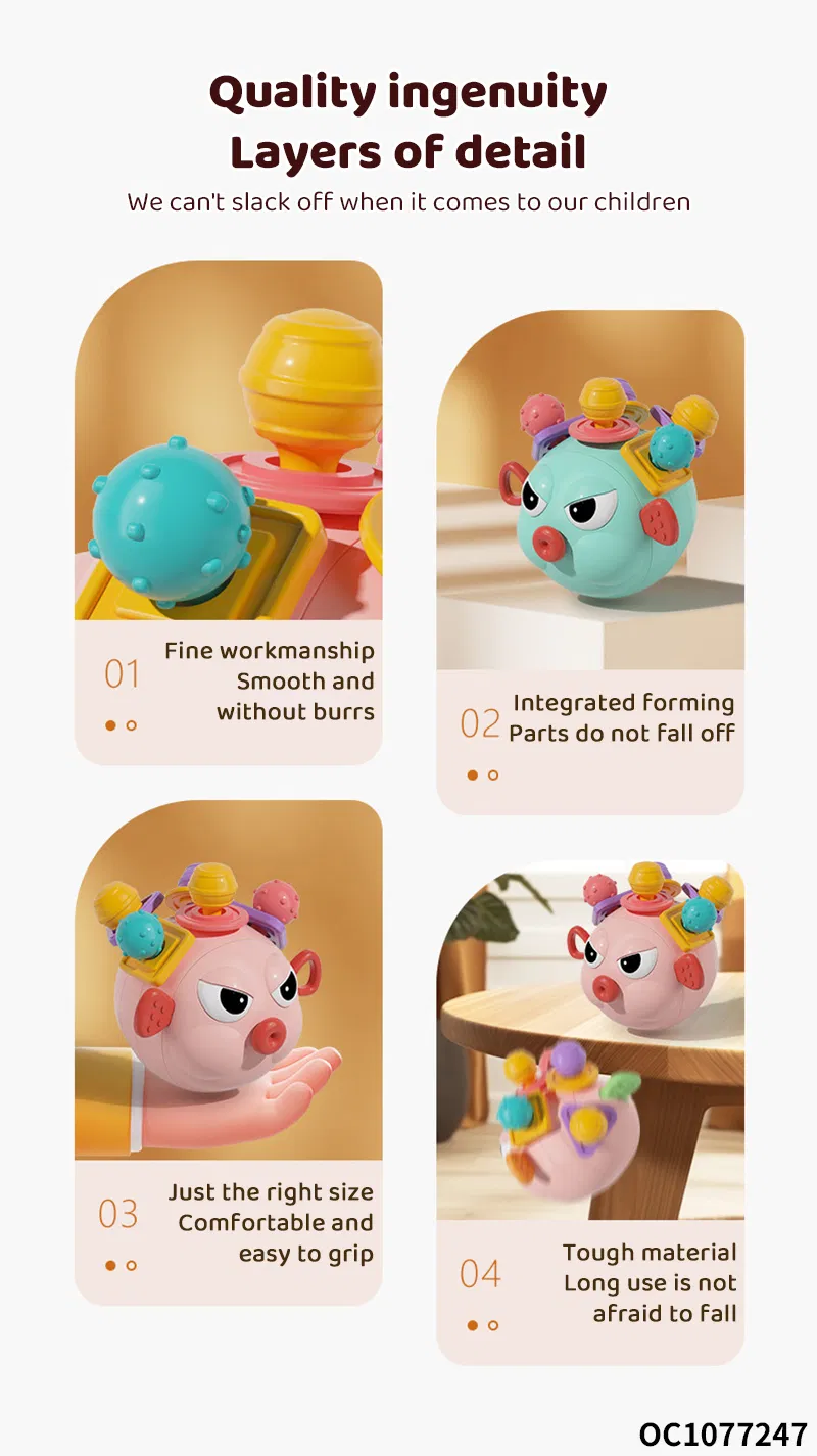 Hand Eye Coordination Training Shape Color Cognitive Development Toys Silicone Baby Teether Non Toxic Activity Cube for Baby