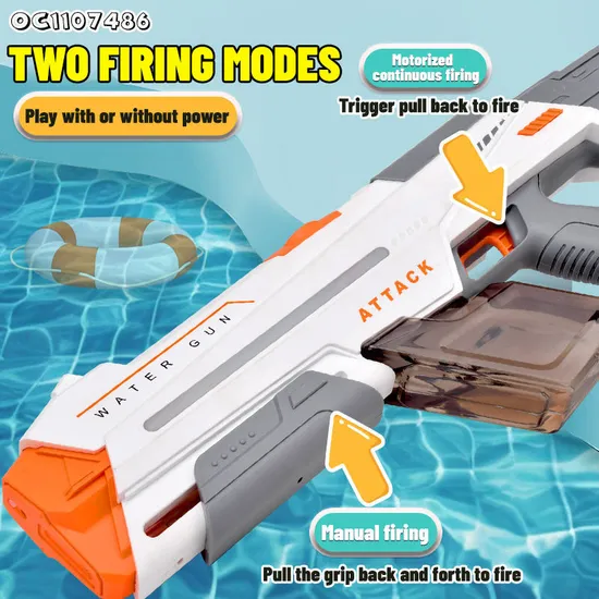 Shoot Game Automatic Absorption High Pressure Wholesale Electric Battery Operated Light up Strong Powerful Water Guns for Sale