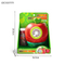 Summer Item Hot Selling Light up Automatic Fruit Design Electric Bubble Blower Machine Kid Outdoor Play Toy with Bubble Solution