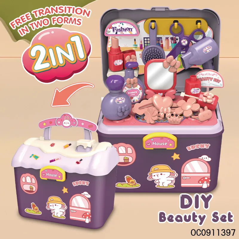 Plastic Girls Beauty Playing Set Fashion Toys Beautiful Lovely Girl for Kids