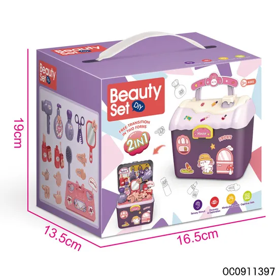 Plastic Girls Beauty Playing Set Fashion Toys Beautiful Lovely Girl for Kids