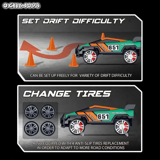 Remote Control Drifting Games Car 4WD Race Game High Speed Sports Wholesale RC 1: 18 Scale Cars