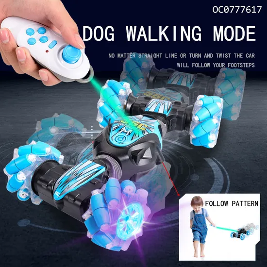 4WD Radio Controlled Racing Car Control Stunt Twist with Music Light Wholesale Remote Control Toy Car