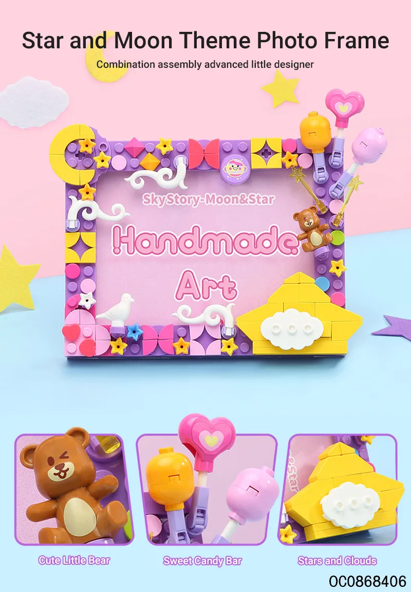 Kids Custom Building Blocks Photo Frame Educational Baby Toys for Sale