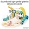 Newborn Pedal Push Walker Walking Assistant Musical Piano Creative Training Play Gym Soft Safe Mat