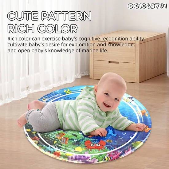 Non Toxic Sensory Play Mat Safety Cooling Tummy Time Waterproof Activity Gym Water Play Mat