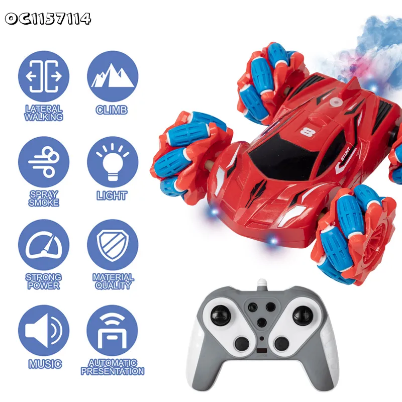Hobby Grade Lighted up Gift Cheap Wholesale Fancy RC Stunt Cars Remote Control Toys Car for Boys