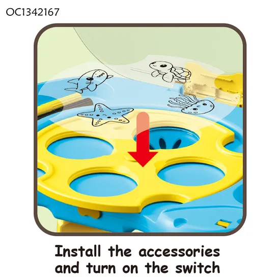 Wholesale Magnetic Toy Children DIY Color Electronic Educational Learning LED Drawing Board