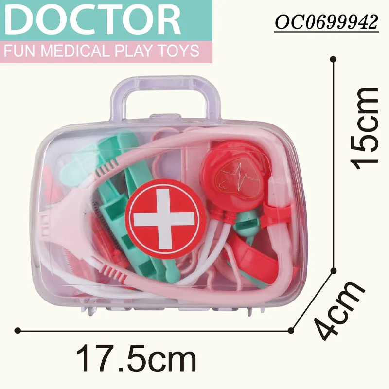Wholesale Funny Kids School Education Role Pretend Play Cheap Plastic Interactive Montessori Doctor Play Set for Kids Toy