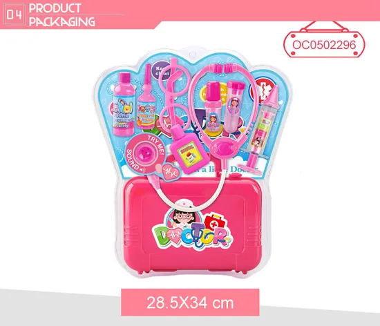 Wholesale Funny Kids Doctor Game Role Pretend Play Set Kit Toy for Girls