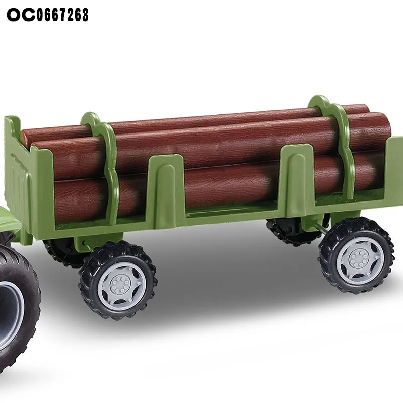 Wholesale Transportation Wood and Construction Remote Control Electronics RC Farm Car Toy Tractor for Children Kids