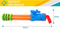Wholesale Outdoors Plastic Pellet Weapon Toy Water Pressure Guns for Water Games Park