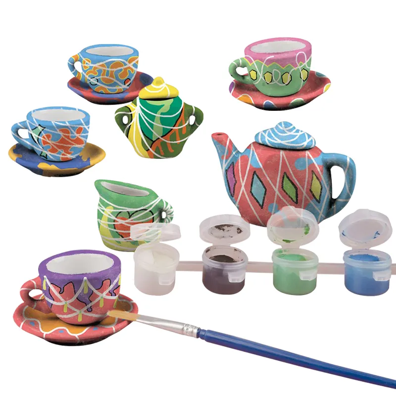 Design Cup Doodle Hand Ceramic Painting Art and Craft DIY Montessori Educational Creative Toys for Kids