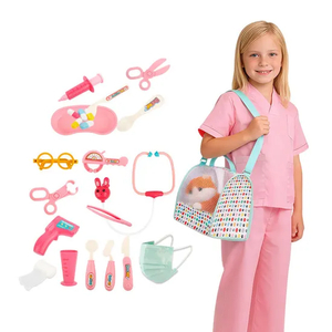 Wholesale 3D Kids Plastic Medical Equipment Pretend Interactive Montessori Creative Doctor Play Set