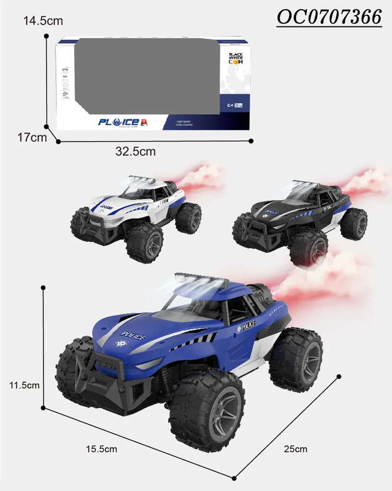Wholesale Police Scale 1: 16 with High Speed Remote Control off Road RC Toy Car