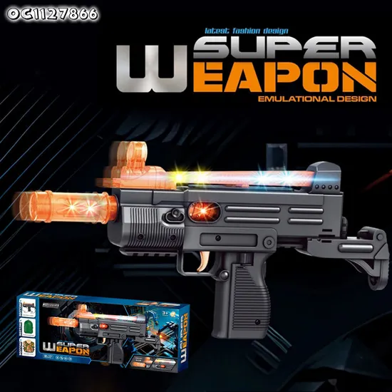 Pretend Play Electric Gun Toys Weapon Cheap Realistic Gun Toy with Sound Made in China for Kids with Vest Backpack