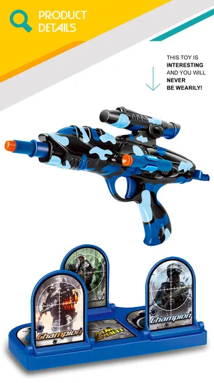 Hot Selling Pretend Game High Quality Plastic Toy Soft Bullet Gun