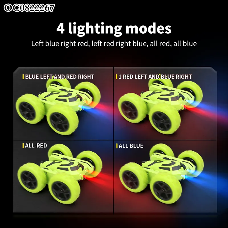 Wholesale Electric 360 Degrees Double-Sides Stunt Model Remote Control Toy Car