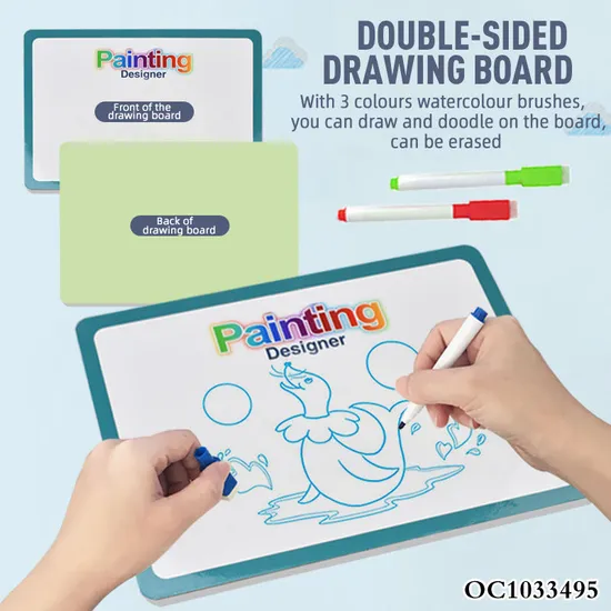 Cartoon Animals Creative and DIY Craft Art Toys Draw Double Sided Toys Wholesale Magnetic Writing Drawing Board