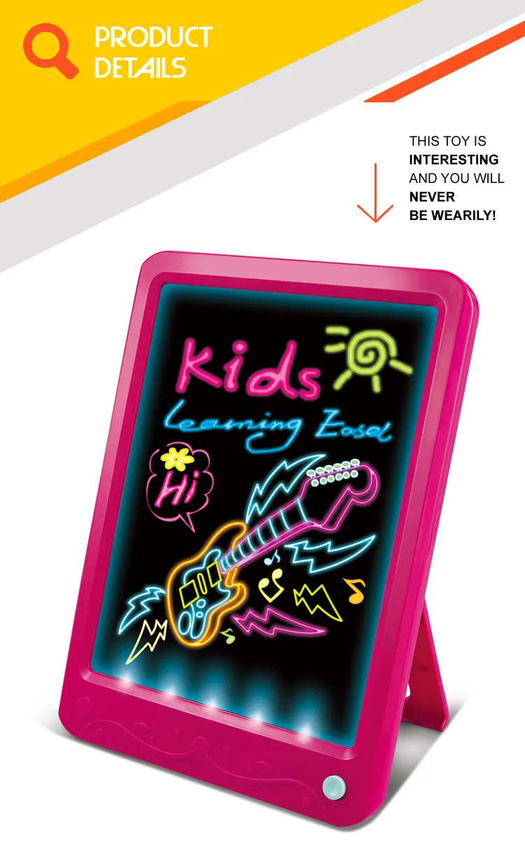 Kids LCD Write Electronic Light Popular Montessori Toys Digital Pad Tablet Wholesale Magnetic Writingboard