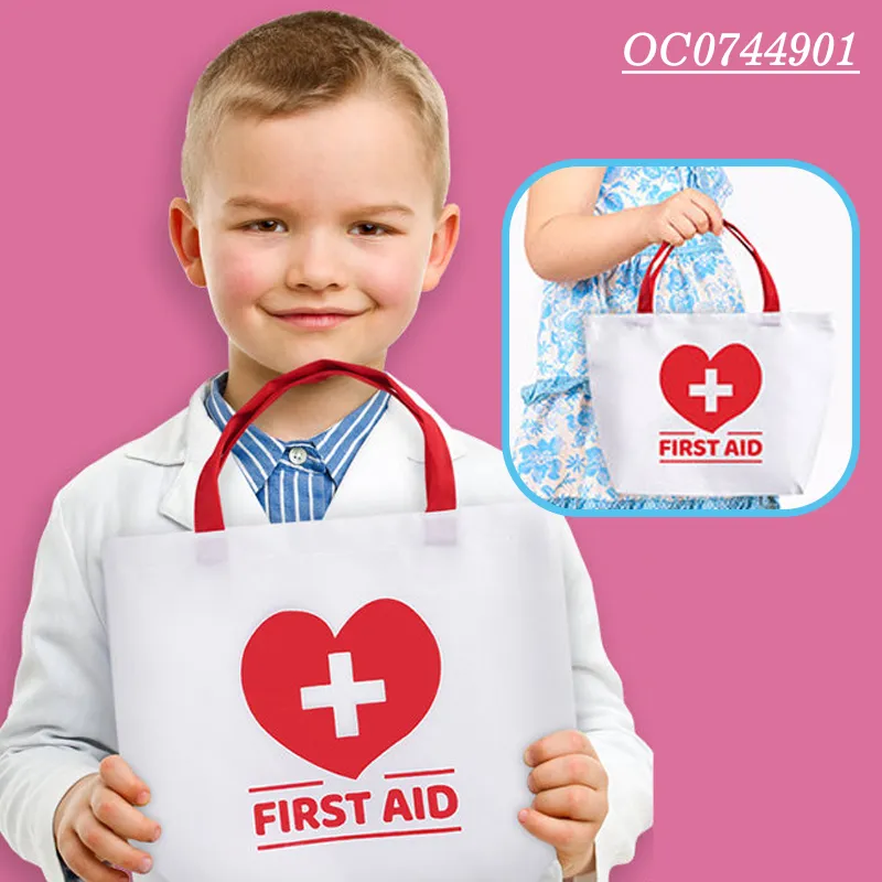 16PCS Pretend Play Bag Plastic Educational Montessori Interactive Children's Creative Doctor Toys Set for Kids