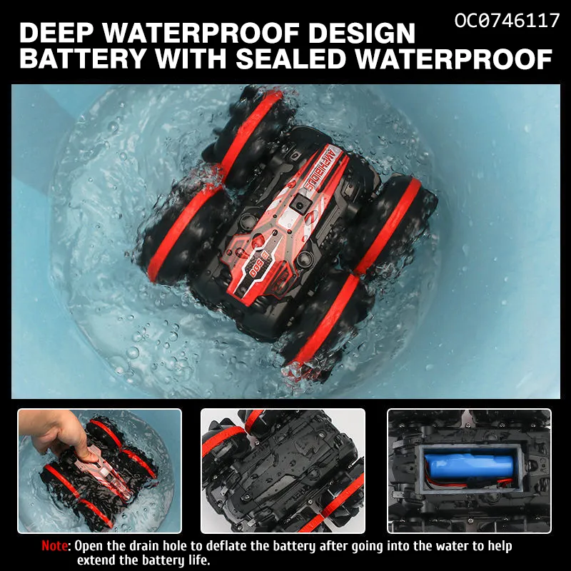 High Quality Rotate Gesture Sensing Remote Control Super Amphibious RC Stunt Car