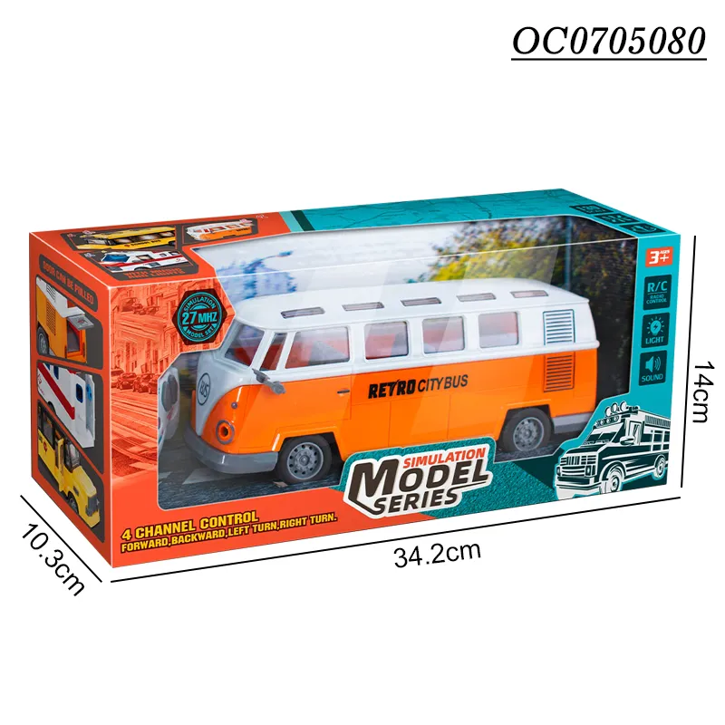 Wholesale 1: 30 Scale Custom Remote Control School Model Bus Toy Car Fo Kids