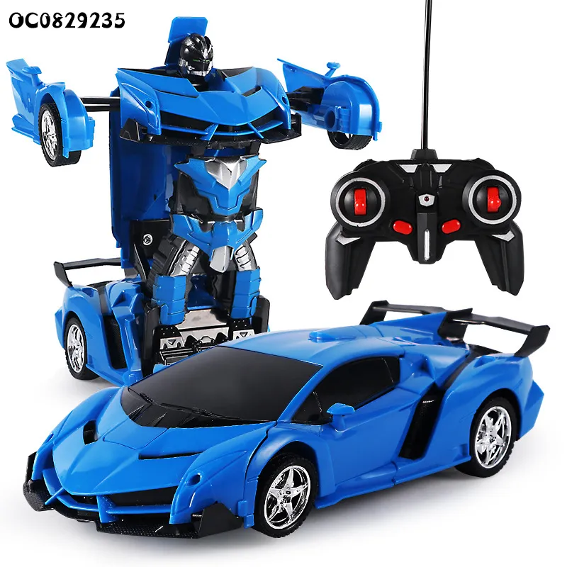 Wholesale Deformation Robot Car Model Display 1: 18 Scale Model Wheel RC Remote Control Car for Kids