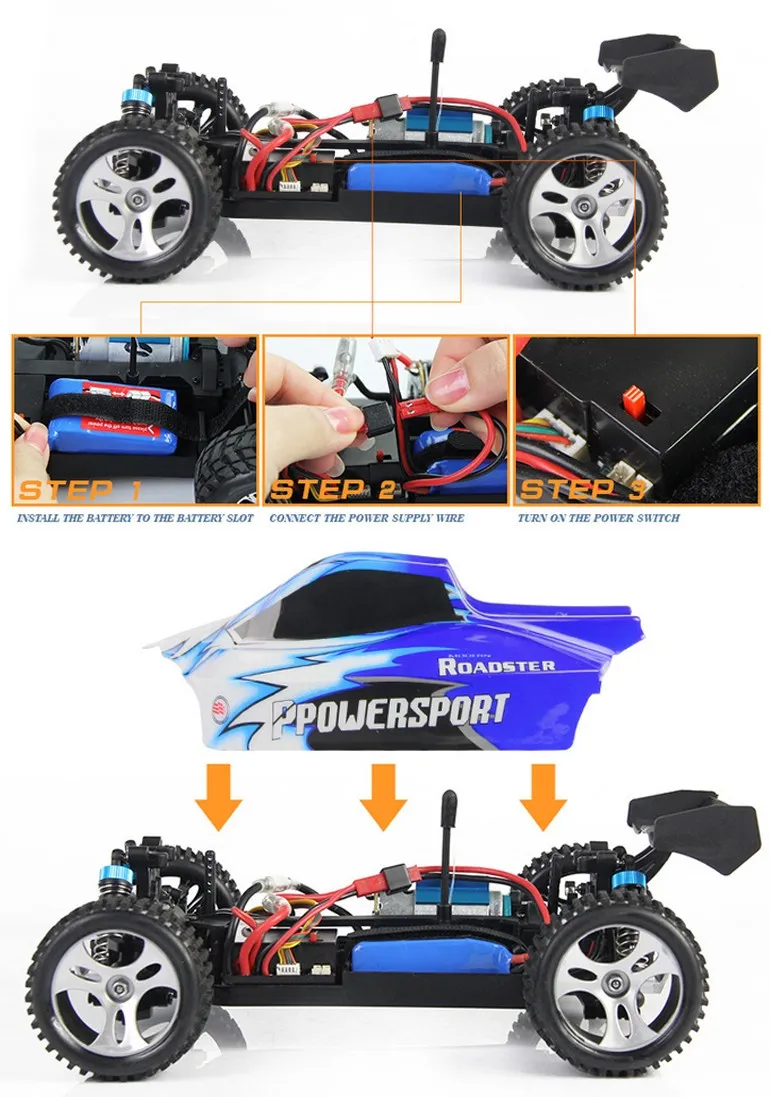 Wholesale SUV High Speed Red Blue Item 1: 18 Racing off Road Toy RC Car for Kids